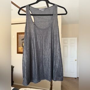 Vince Gray Sequin Tank Top